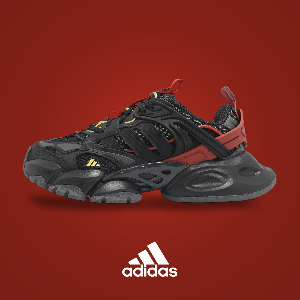 Adidas XLG Runner Deluxe Core Black / Gold Metallic | KicksOnFire