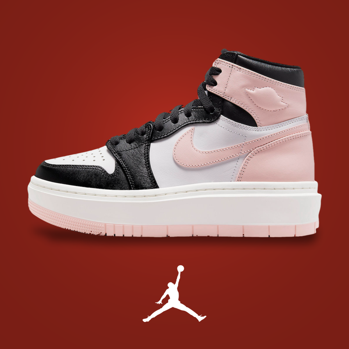 Air Jordan 1 Elevate High WMNS Soft Pink Black Toe | KicksOnFire