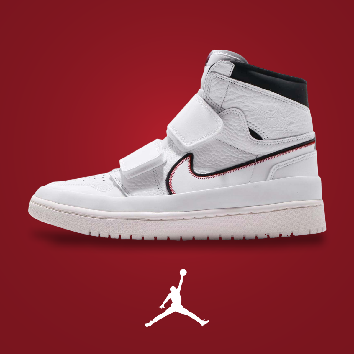 Air Jordan 1 High Double Strap White Black | KicksOnFire