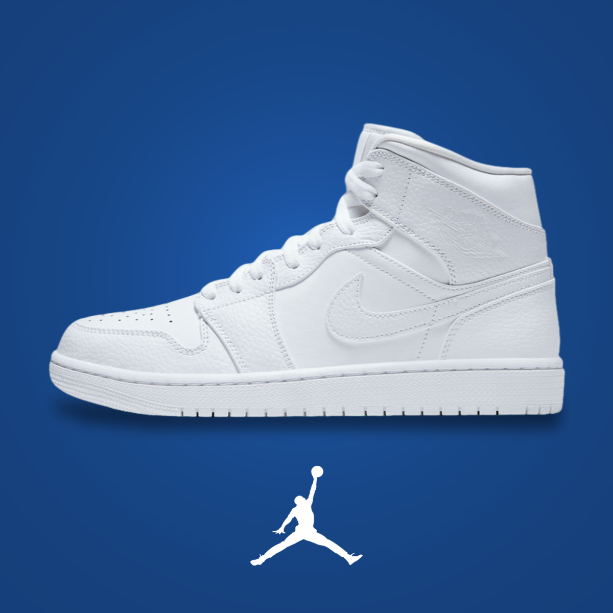 Air Jordan 1 Mid Triple White 2020 | KicksOnFire