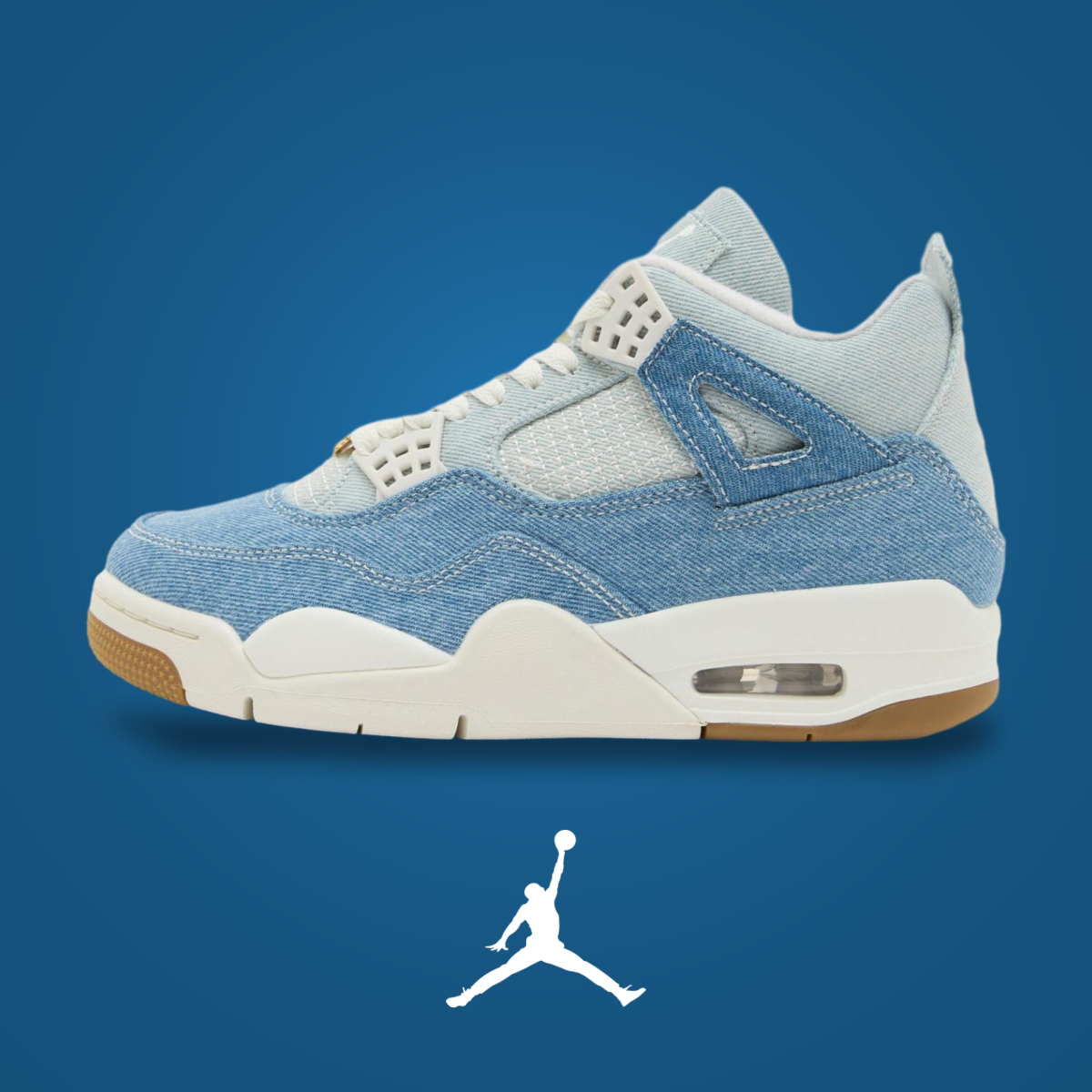 Air Jordan 4 Denim Worn Blue | KicksOnFire