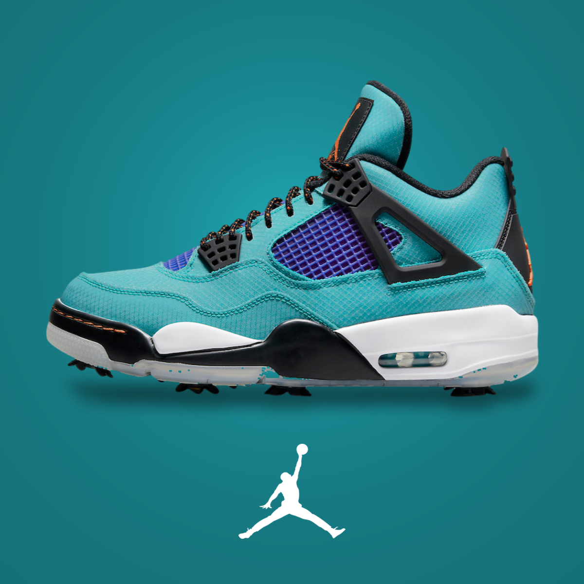 Air Jordan 4 Golf Teal Purple | KicksOnFire