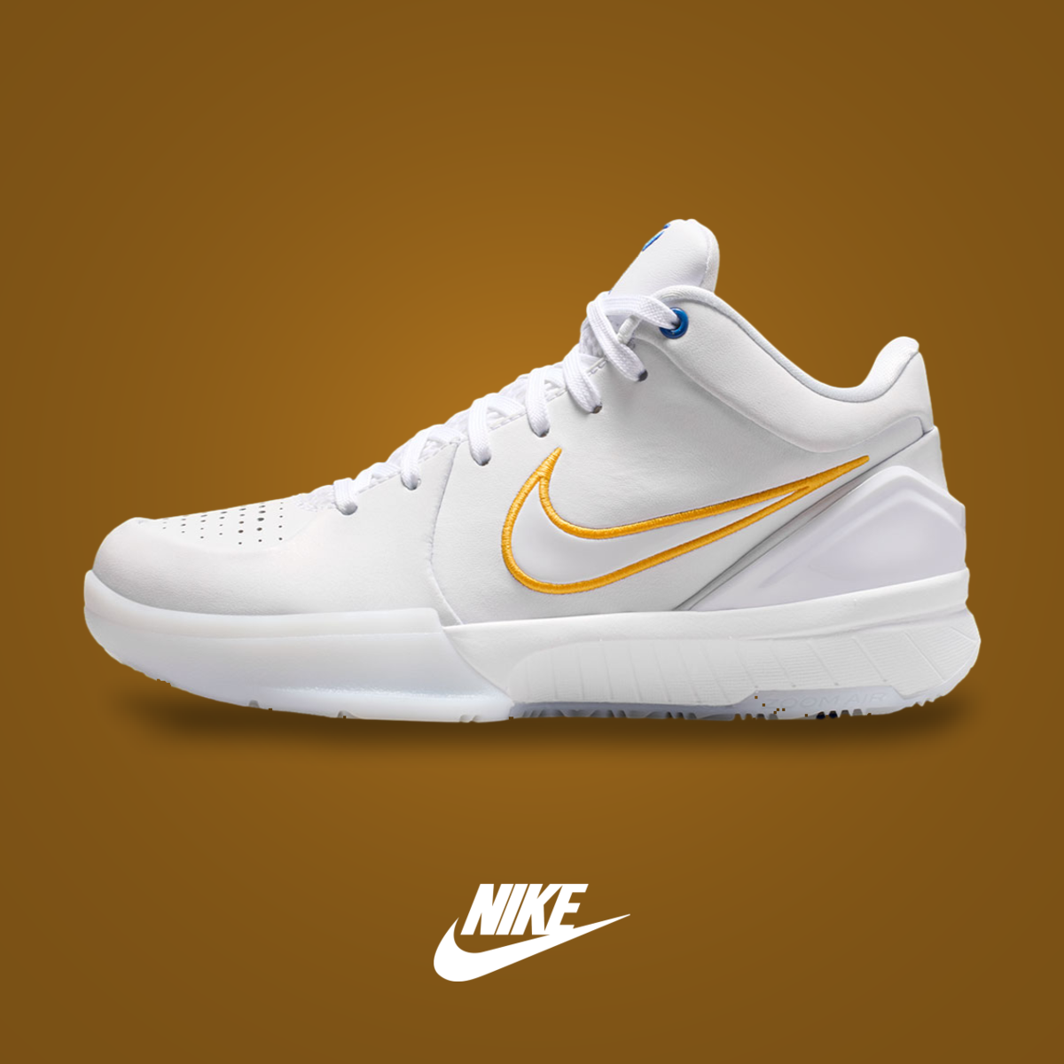 GS Nike Zoom Kobe 4 White / Glacier Blue | KicksOnFire