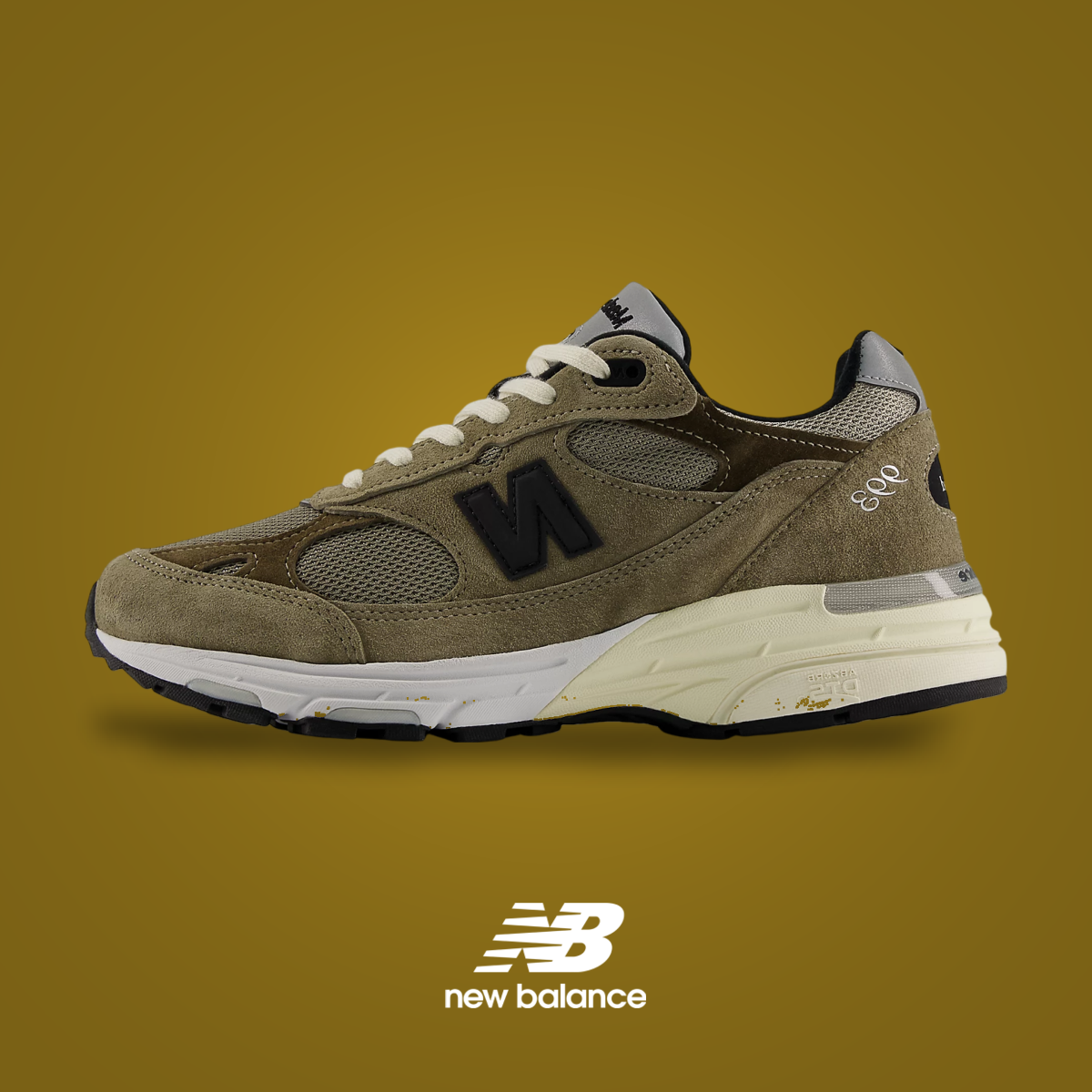 JJJJound x New Balance 993 Mushroom Military Urban Grey / Angora