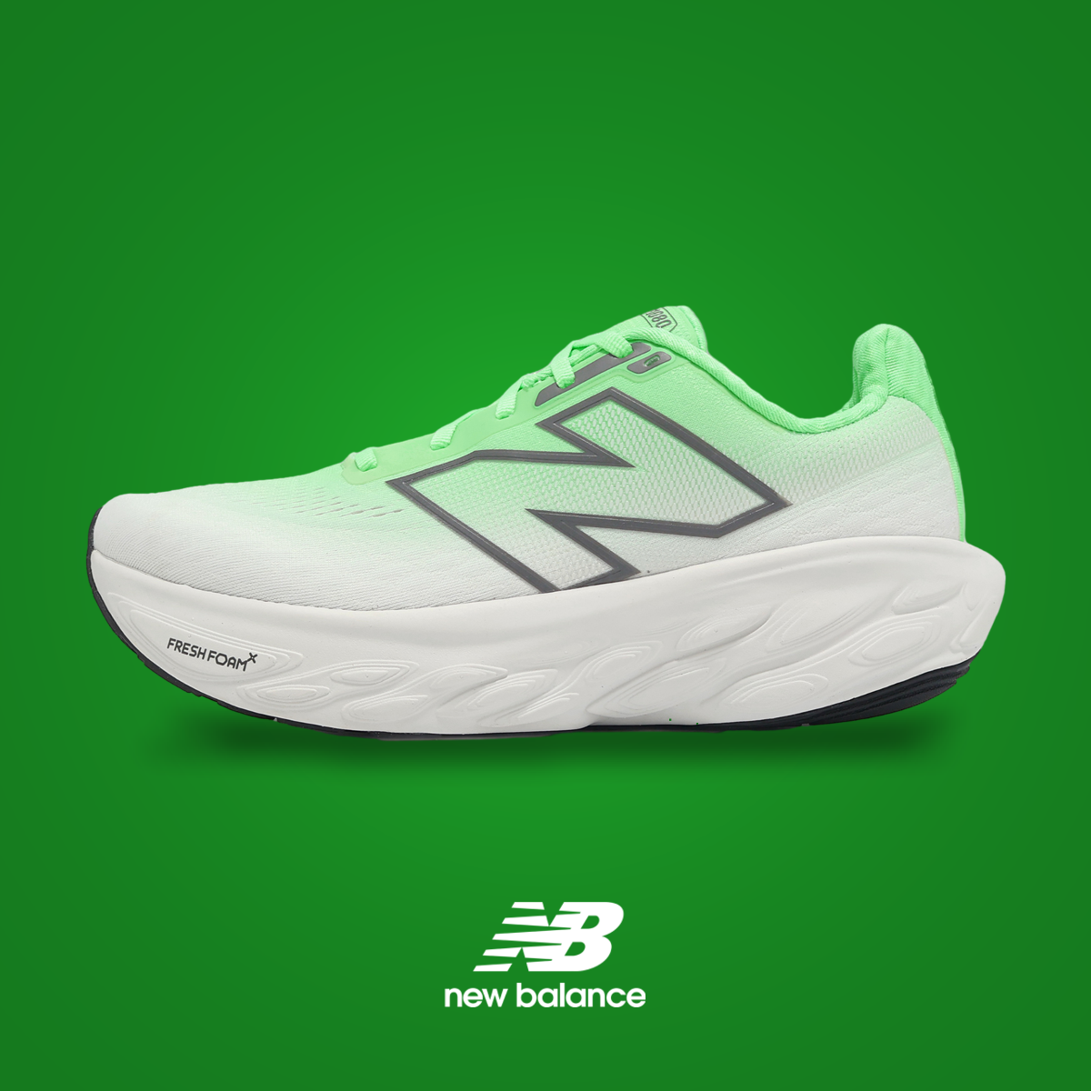 New Balance Fresh Foam X 1080 V14 2E Wide White / Green | KicksOnFire