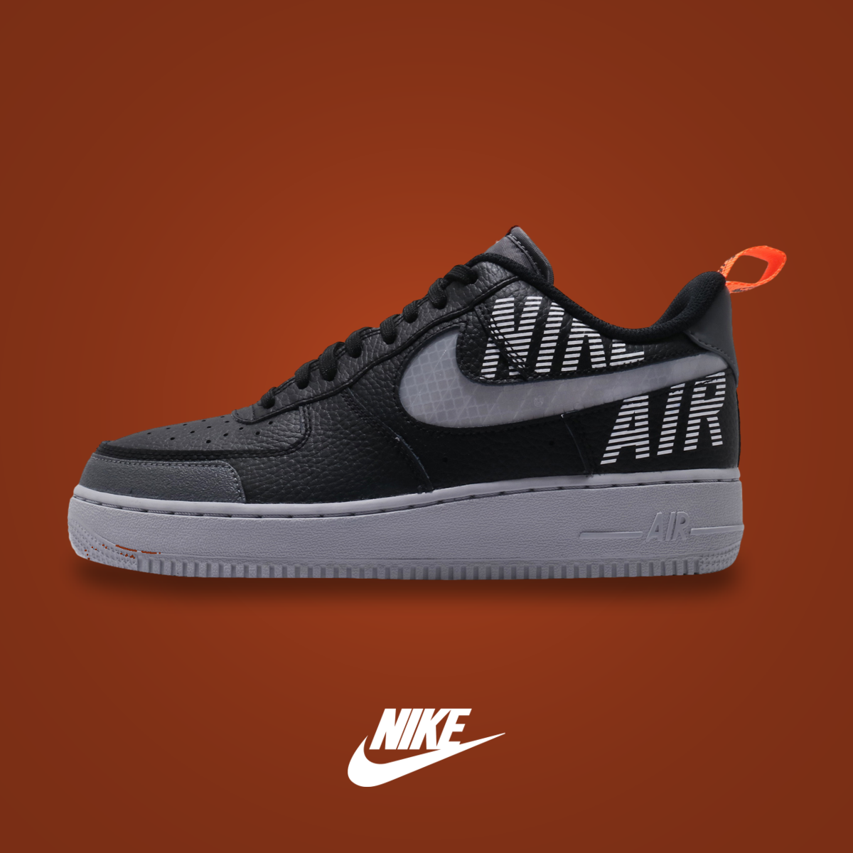 Nike Air Force 1 Low Under Construction Black | KicksOnFire