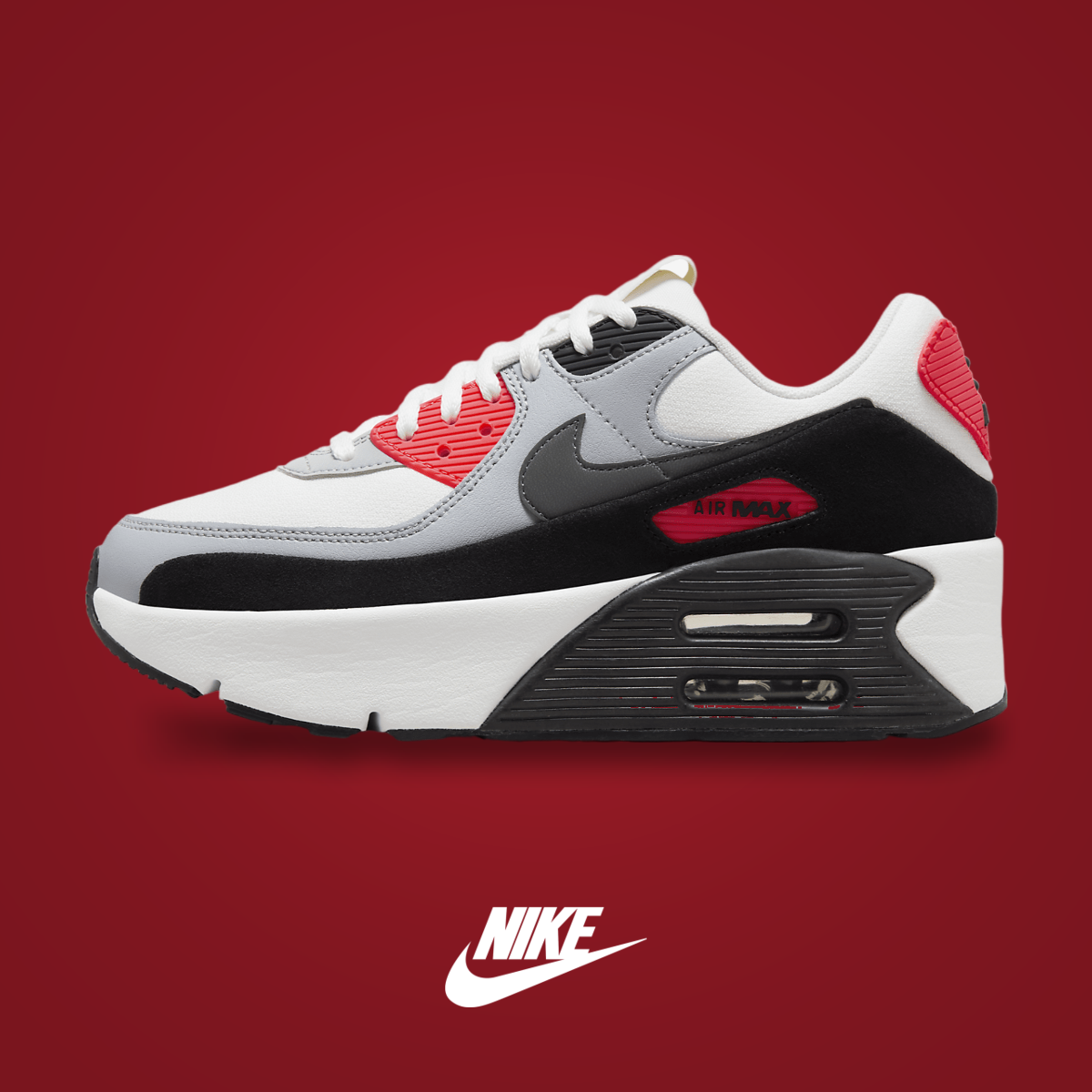 Nike Air Max 90 LV8 WMNS Summit White / Black | KicksOnFire