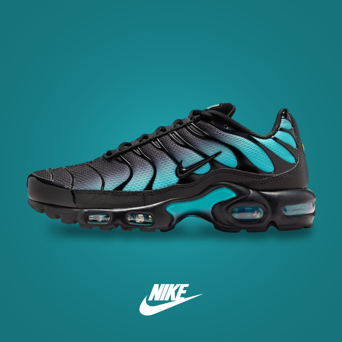 Nike Air Max Plus Black / Aurora Green | KicksOnFire
