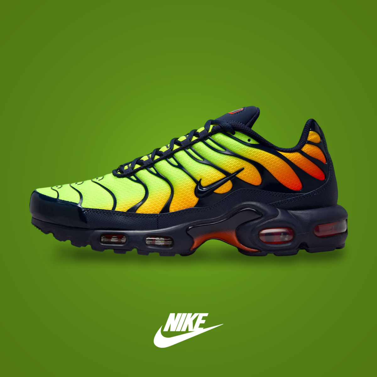 Nike Air Max Plus Lemon Venom / Hyper Crimson | KicksOnFire