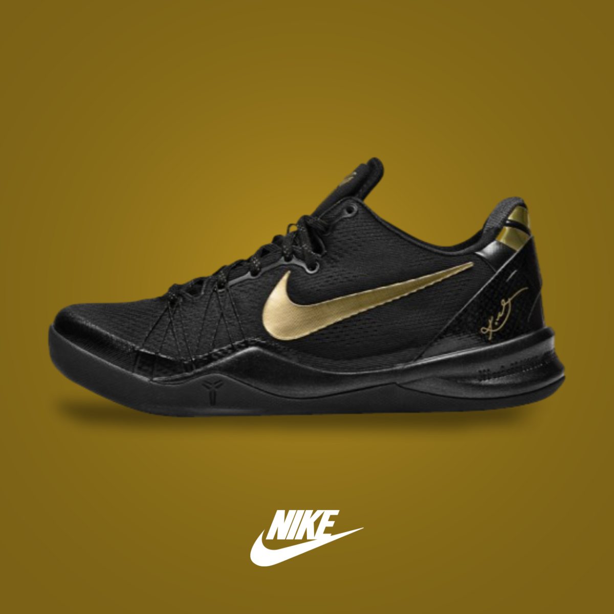 Nike Kobe 8 Elite+ Black / Metallic Gold | KicksOnFire