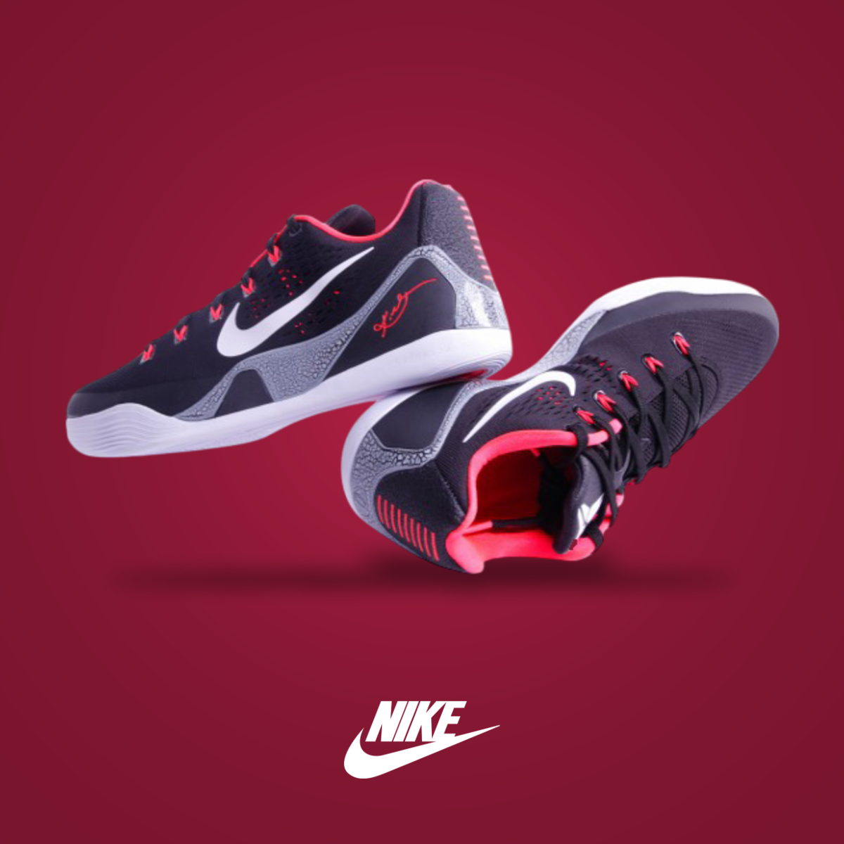 Nike Kobe 9 EM - Laser Crimson | KicksOnFire