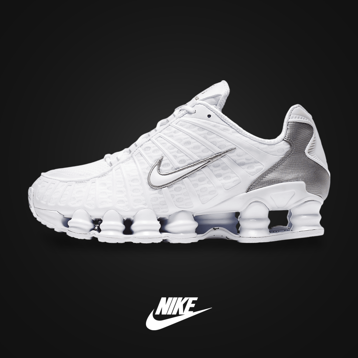 Nike Shox TL White Metallic Silver | KicksOnFire