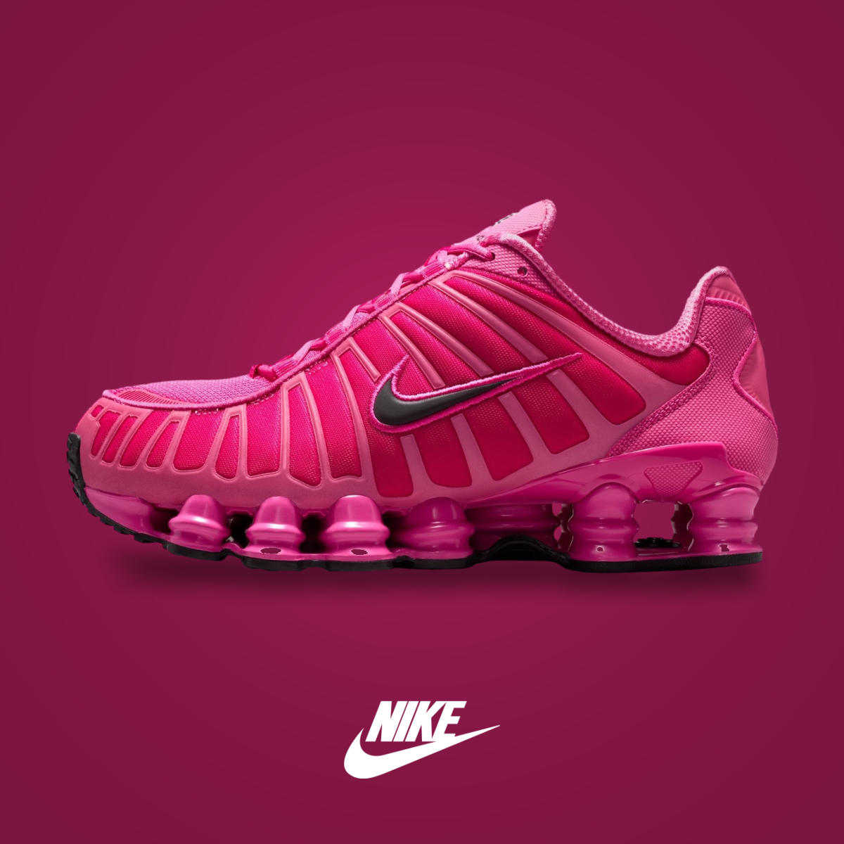 Nikes Shox TL Desert Pink / Black | KicksOnFire