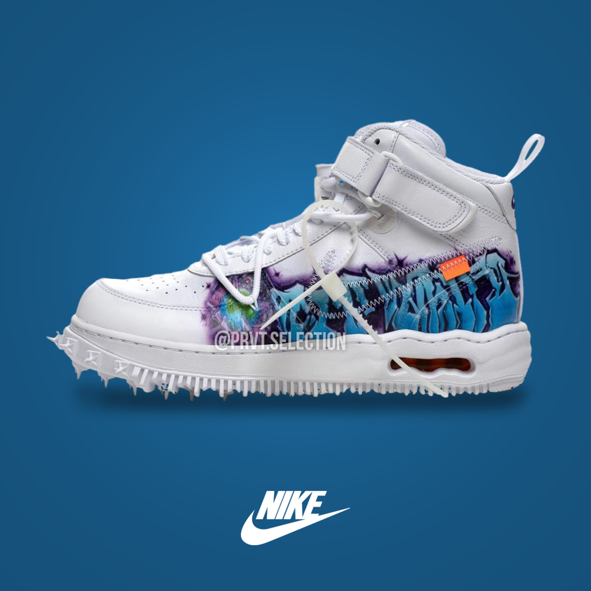 Off-White x Nike Air Force 1 Mid Graffiti | KicksOnFire