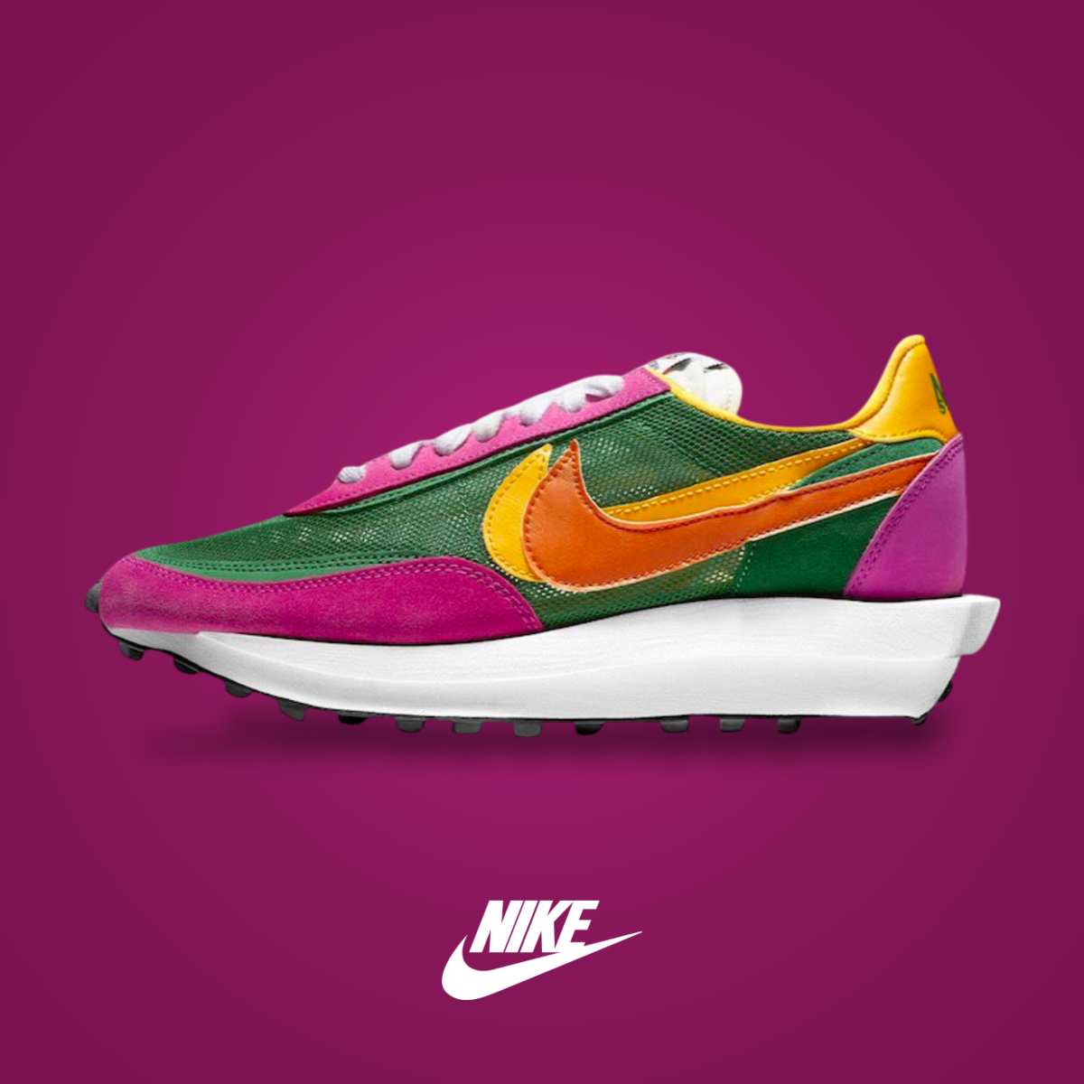 sacai x Nike LDWaffle Pine Green | KicksOnFire