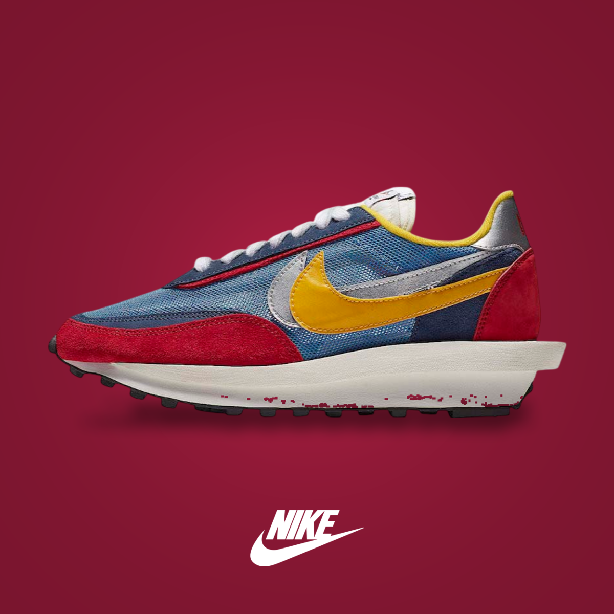 Sacai x Nike LDWaffle Varsity Blue | KicksOnFire