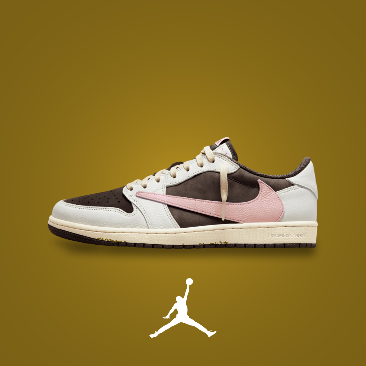 Travis Scott x Air Jordan 1 Low OG Dark Pony/Pink Oxford | KicksOnFire